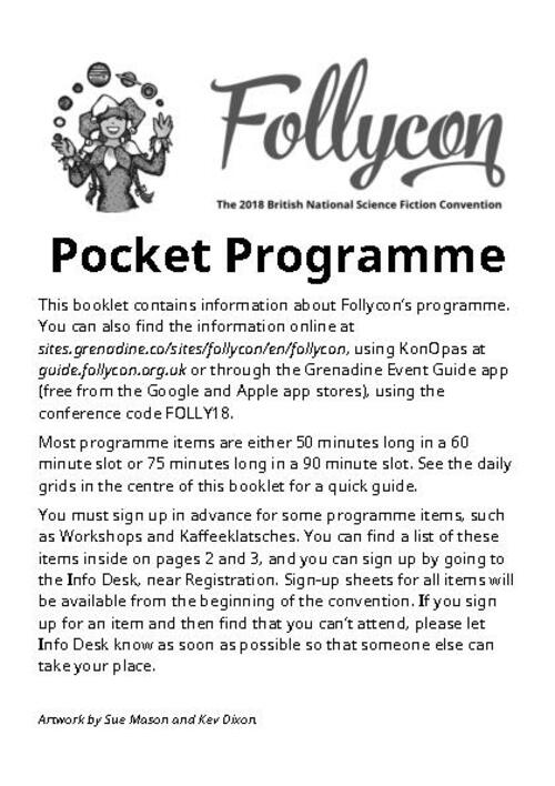 Pocket Programme